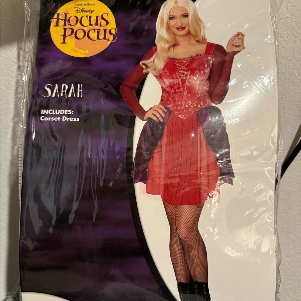 Spirit Hocus Pocus 'Sarah' Red Corset Mini Dress